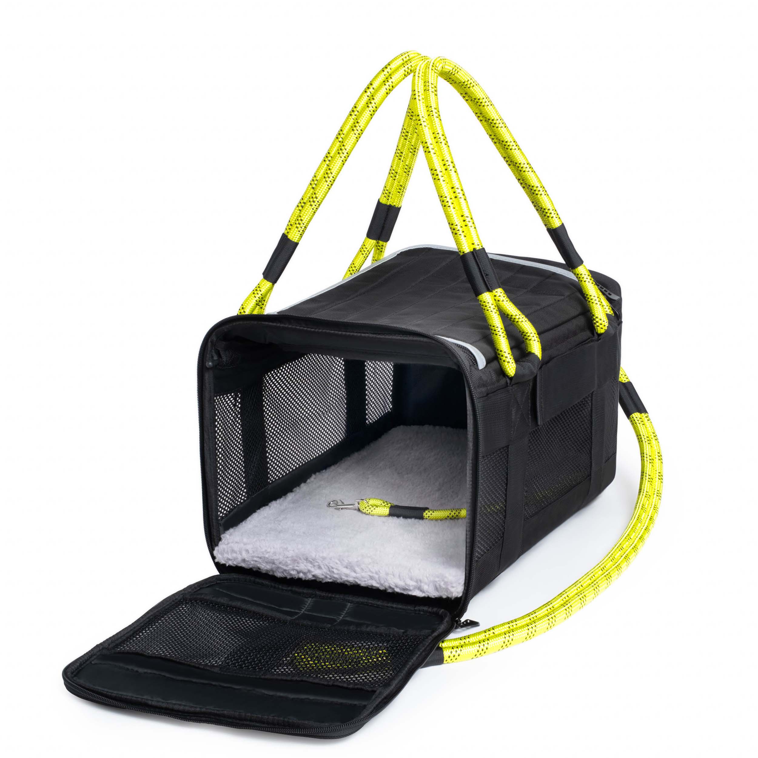 ROVERLUND - OUT-OF-OFFICE PET CARRIER PRO EDITION: BLACK CAMO / BLACK / LARGE - UP TO 25LBS